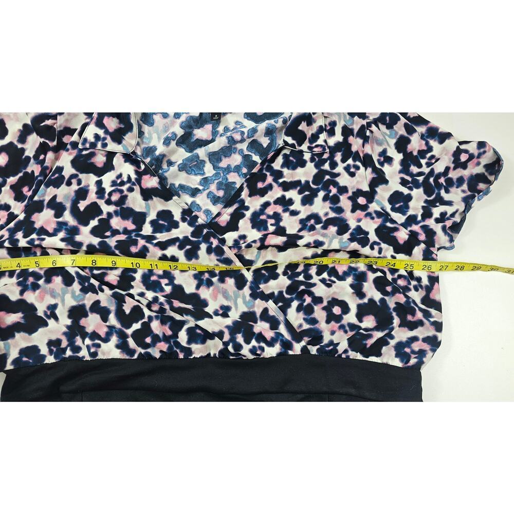 At The Knee Ponte Crepe stretch Dress  3 (3X) leapord bodice career proffesional - Picture 8 of 9